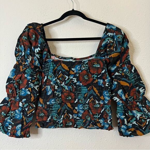 Anthropologie Porridge Tiered Poplin Blouse NEW Size Medium - Picture 8 of 10